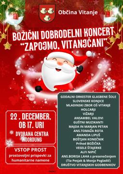 Božično-dobrodelni koncert "Zapojmo, Vitanjčani"